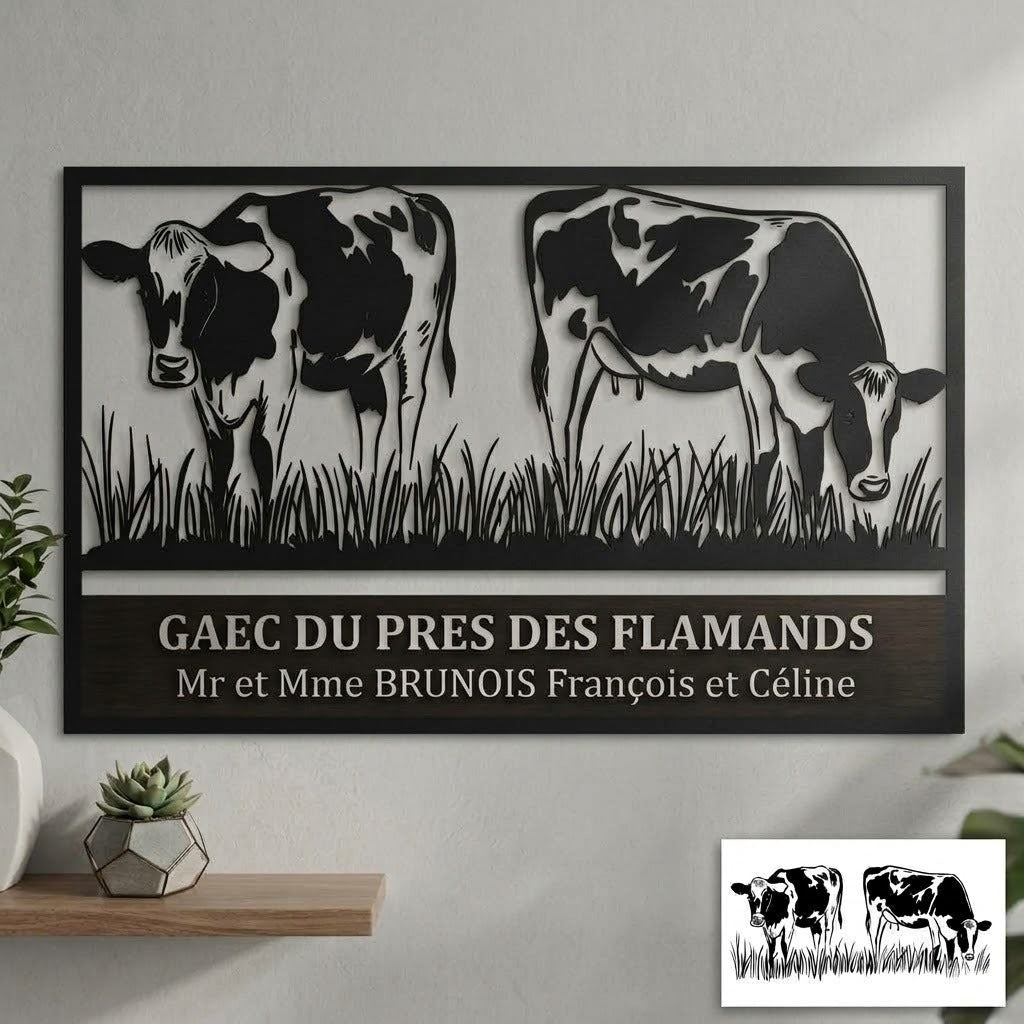 Panneau en métal personnalisé - 120 cm