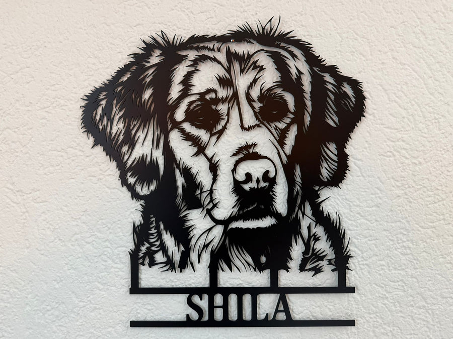 Custom metal sign made for a customer.